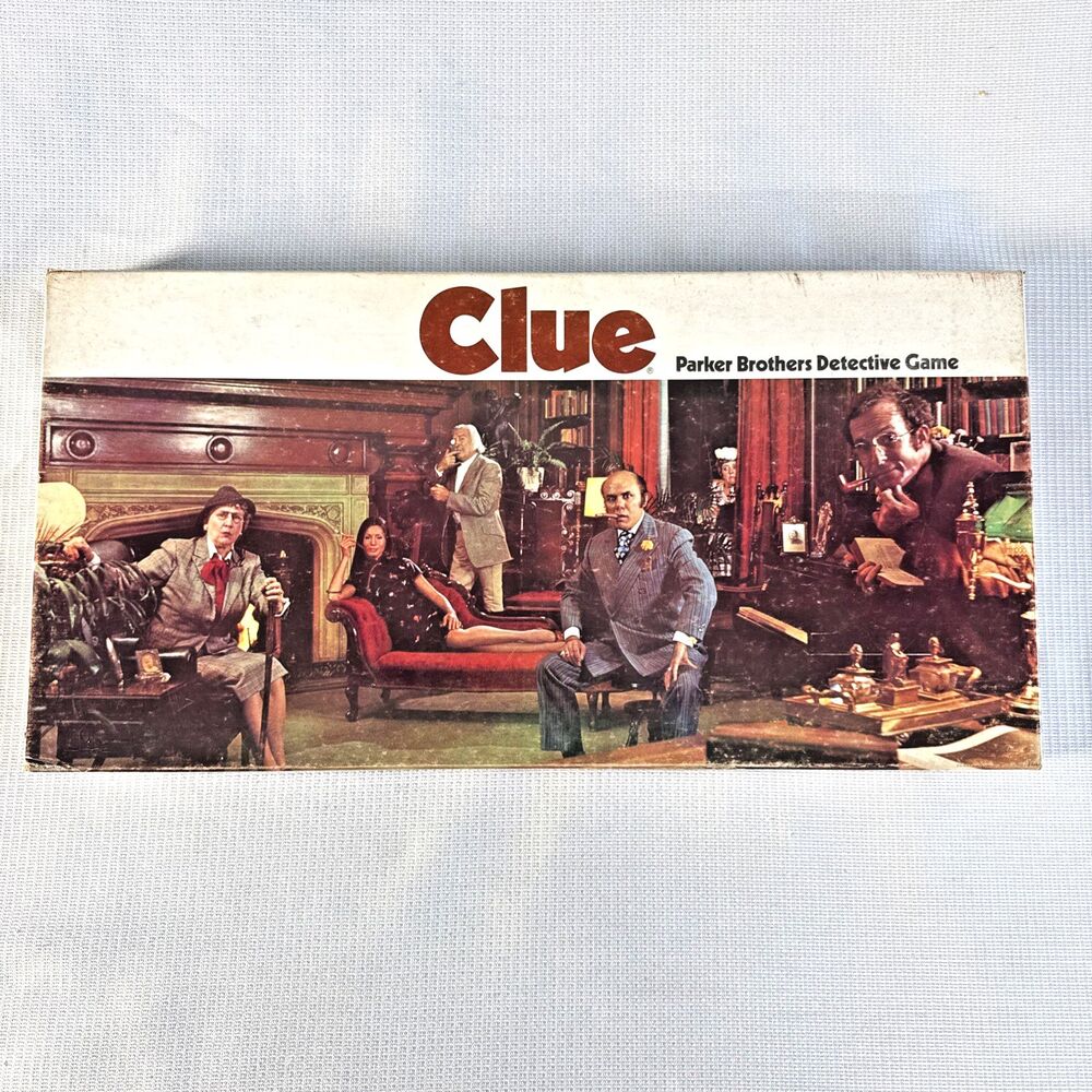 Vintage 1972 Parker Brothers Detective Board Game CLUE No. 45 - Complete